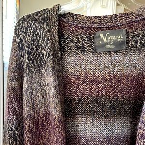Purple ombré cardigan